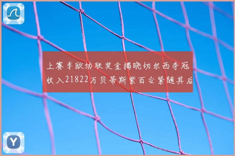 上赛季欧协联奖金揭晓切尔西夺冠收入21822万贝蒂斯紫百合紧随其后