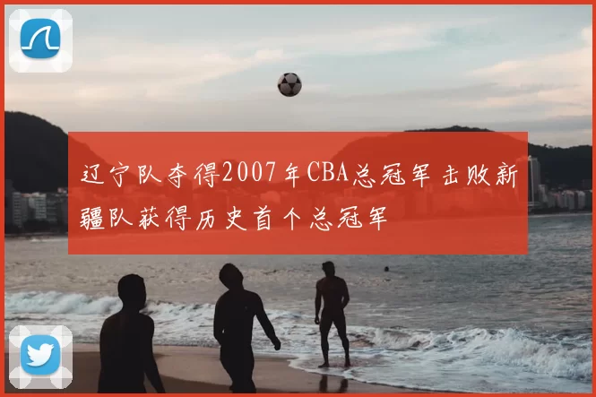 辽宁队夺得2007年CBA总冠军击败新疆队获得历史首个总冠军